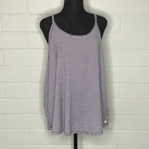 GapFit Breathe Blue and white striped Tank, Size XXL